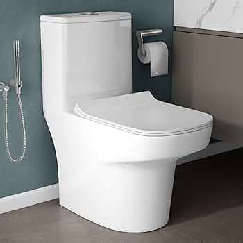 Plantex Ceramic Commode for Toilet/One Piece Western Toilet with 6D ...