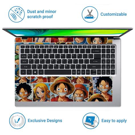 Shop Anime One Piece Dynamic Collage DS7 Laptop Skin | Buy Online Now ...