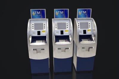 银行柜机 ATM自动自助取款机模型-场景部件模型库-Cinema 4D(.c4d)模型下载-cg模型网