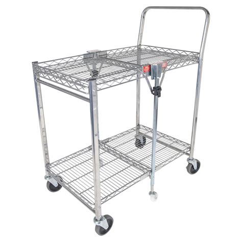 Bostitch Stowaway Folding Cart, Small Chrome - Portable Work Bench with ...