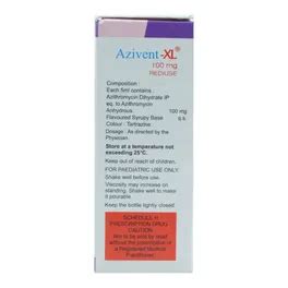 Azivent-XL 100 mg Oral Suspension | Uses, Side Effects, Price | Apollo ...