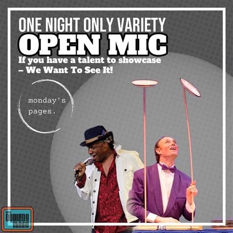 One Night Only Variety – Free Open Mic. https://lnkd.in/ei3_89kg Free ...