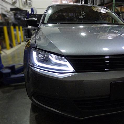 Spec-D Tuning 2LHP-JET11JM-TM VW Jetta MK6 Euro Black Projector ...