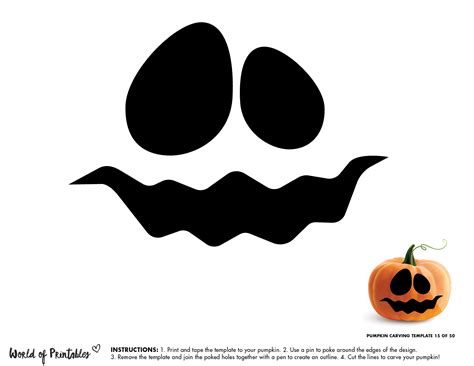 Printable Pumpkin Faces Templates - Template Layout Samples