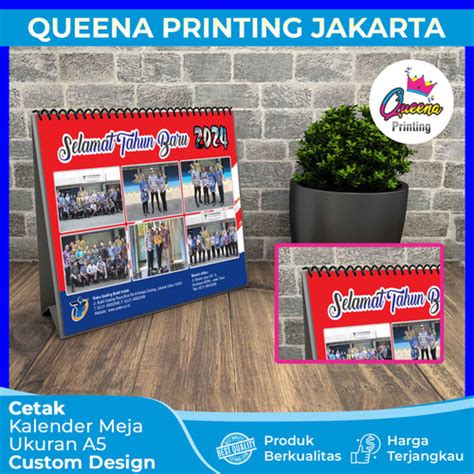 Jual Cetak Kalender Meja Custom | Ukuran A5 | Isi Art Carton - Jakarta ...