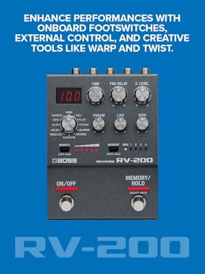 BOSS RV-200 Reverb | Premium Reverb Processing in a Streamlined BOSS ...