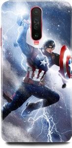 Inditex Back Cover for POCO X2/MZB8743IN Captain America, Avenger ...
