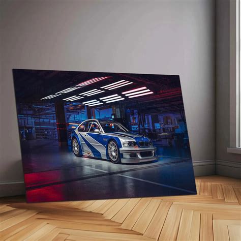 Car Metal Poster | 2005 BMW M3 GTR Need for Speed Metal Poster – Iconi ...