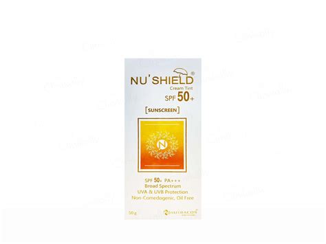 Buy Nushield Cream Tint Sunscreen SPF 50+ Online at Best Price | Clinikally