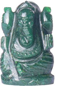 ReBuy Green Jade Ganesha Natural Stone Ganesha Statue Ganesh Idol for ...