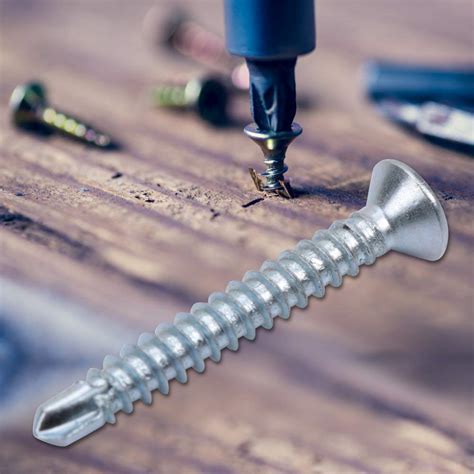 Flat Head Screw, M4.2 Self-Drilling Screw Self-Drilling for Home Repair ...