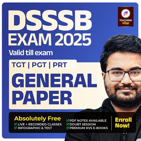 DSSSB (Common Paper) for PRT, TGT & PGT 2025 - DB25 – Teaching Pariksha