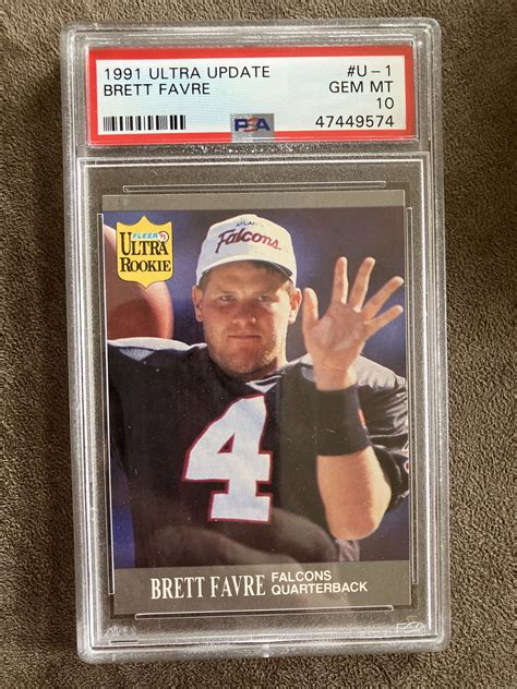 1991 Ultra Update Brett Favre Rookie RC graded PSA 10 card | eBay