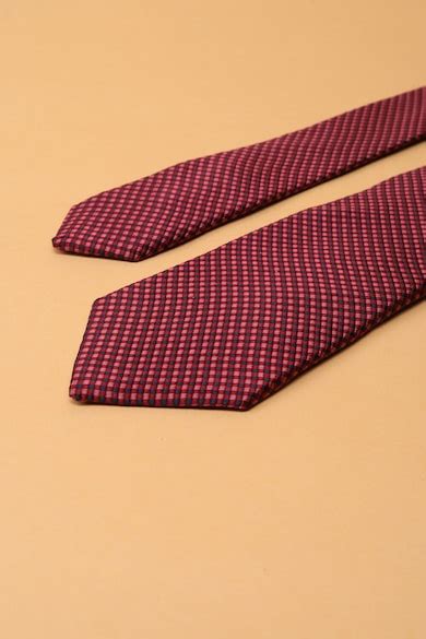 Buy Men Red Embroidered Tie Online - 39726087 | Peter England