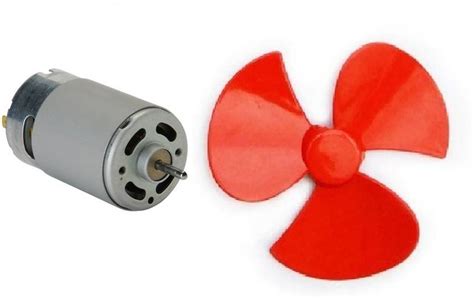 ERH India 6V-12V 555 DC Toy Motor 6 inch 3 Blade Fan Propeller for DC ...
