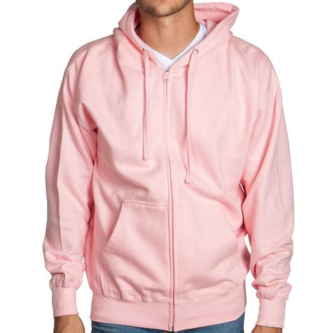 Light Pink Zip Up Hoodie Sweatshirt – Flex Suits