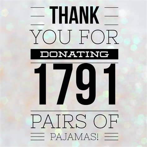 Thank You for Giving so Generously