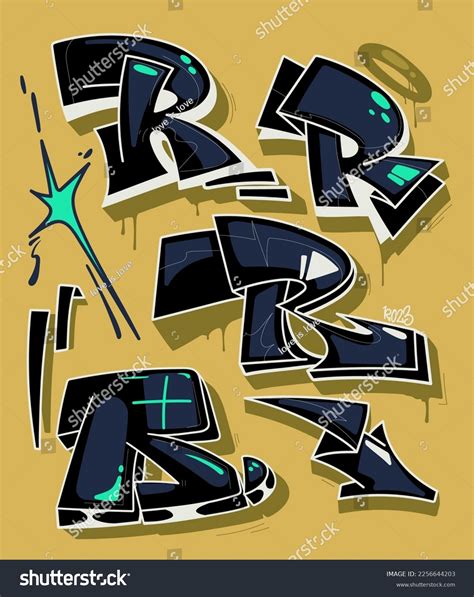 Letter R Graffiti