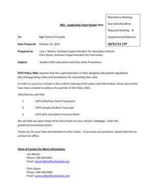 Fillable Online RR2 Leadership Team Packet Item Fax Email Print - pdfFiller