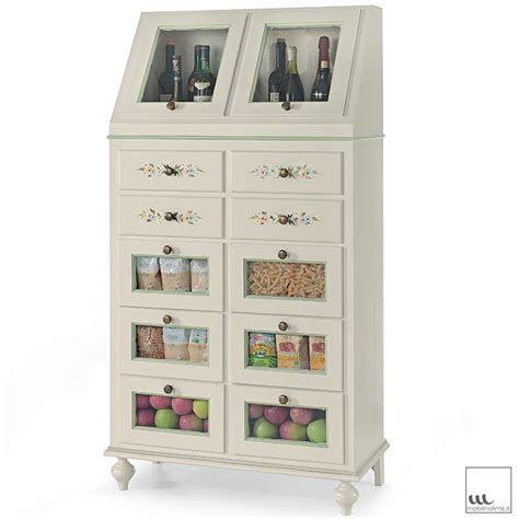 Dispensa Da Cucina In Bambù A 3 Livelli Con Ante Scorrevoli - Mobiletto Da Appoggio Per Condimenti, Nero, 42x28 Cm