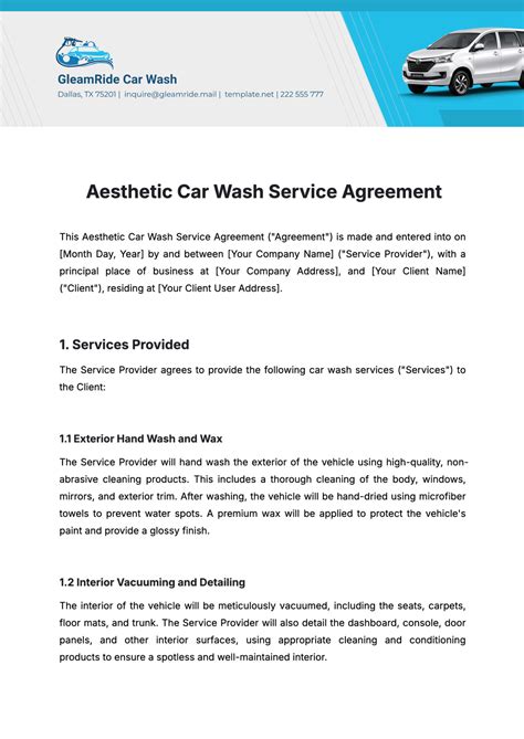 Floor Plan Simple Car Wash Design Free Printable Template - Infoupdate.org