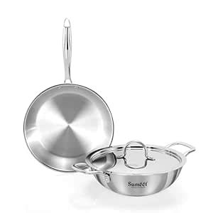 Buy Sumeet Cook Smart TriPly Stainless Steel 3Pc Induction Base ...