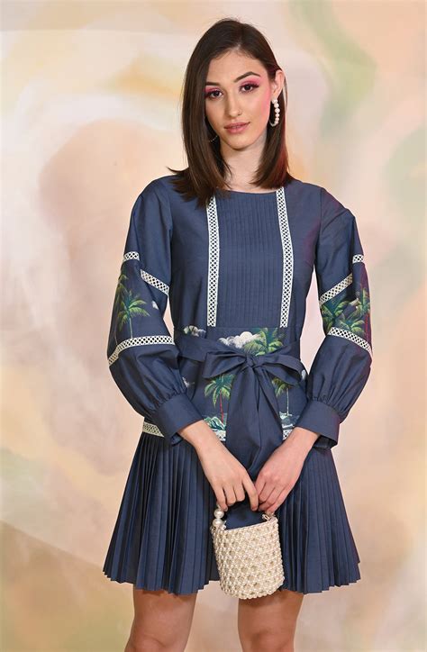 Palm Print Dress – Ombrello Clothing