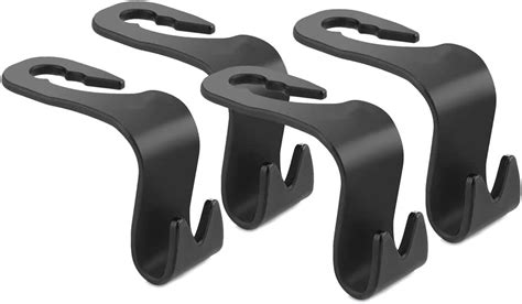 Car Backseat Headrest Hook, 4 Pcs Plastic Hanging Storage Holder, Car ...