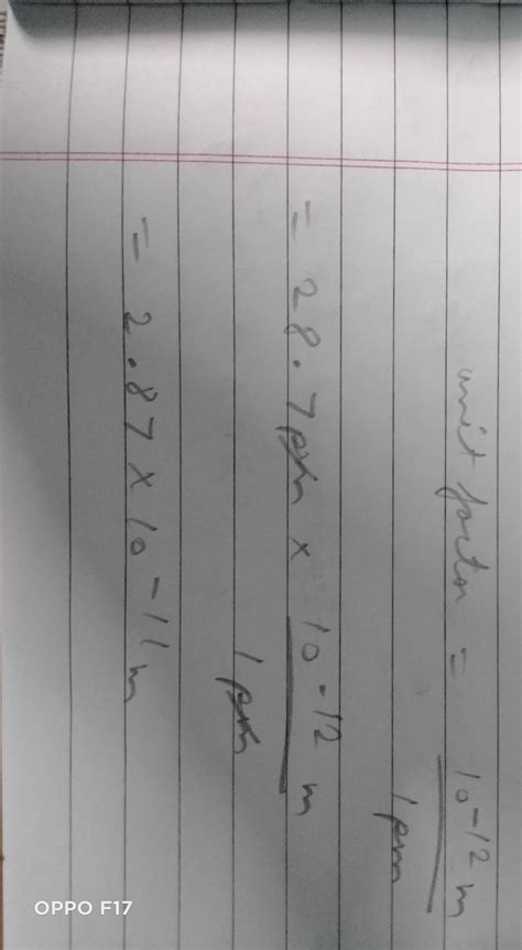 Question 1.27 Convert the following into basic units: (i) 28.7 pm (ii ...