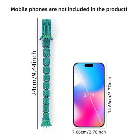 3D Printed Cubic Dragon - Full Body Flexible Joints, Realistic And ...