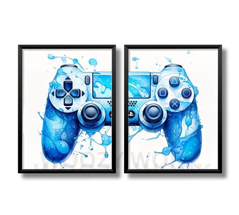 woozy work Gaming Room Decor Gamer Art Prints, Gaming framed Posters ...