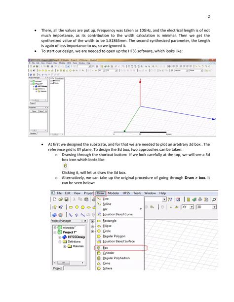 Image result for Hfss Microstrip Line Example