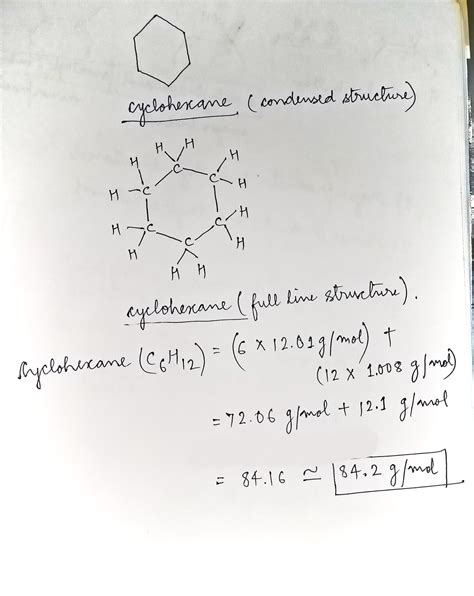 Cyclohexane Condensed Structure