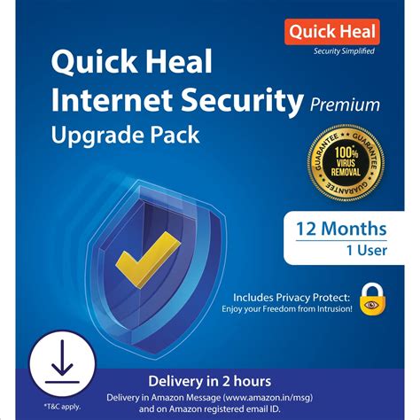 Quick Heal Internet Security Renewal Upgrade - 1 Users, 1 Year (Single ...
