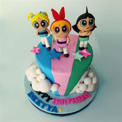 Powerpuff Girls Birthday Cake – Superhero Theme Cake – Crave by Leena