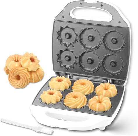 SugarWhisk Mini Donut Maker Machine, Electric Mini Bundt Cake Pan, Bake ...