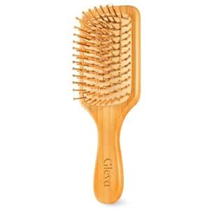 Buy Gleva Bamboo Detangler Hair Brush for Curly, Thick, Straight Hair ...