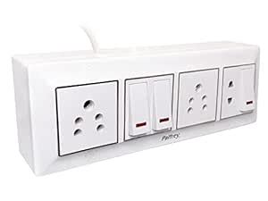 Buy Palfrey Extension Board - Two 6A Socket and One Two Pin Socket ...