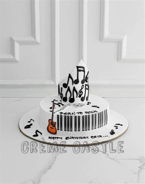 Piano Notes Cake – Creme Castle
