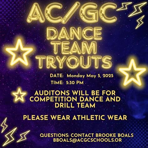 AC/GC Dance Team Tryouts, 906 School Street, Guthrie Center, IA, United ...