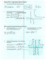 Basic Rational Functions 的图像结果
