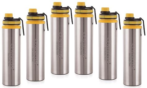 NIRLON Eco Star Stainless Steel Water Bottle 900ml, Water Sipper ...