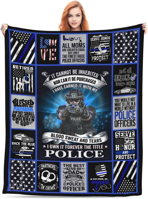 Police Gifts - Police Retirement Birthday Gift Ideas for Men- Thin Blue ...