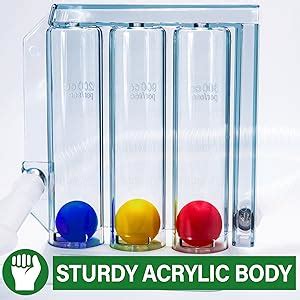 Nuwik Premium Spirometer for Breathing Exercise | Respirometer | Lung ...