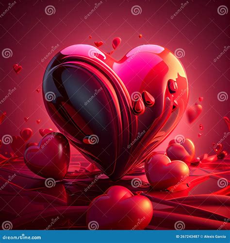 Enchanted Romance: a Valentine`s Day Background of Love and Passion ...