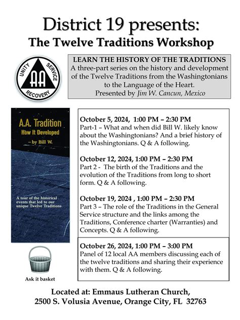 Aa Traditions Short Form