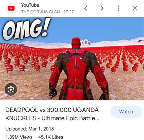 Deadpool vs. Uganda Knuckles - Memes - Worst Jokes Ever