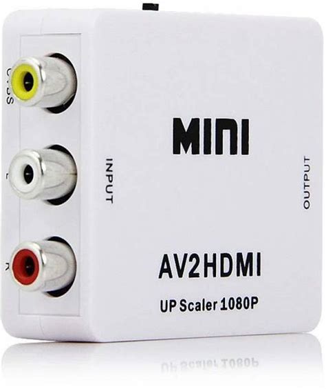 microware TV-out Cable MINI AV2HDMI UP SCALER 1080P HD Video Converter ...