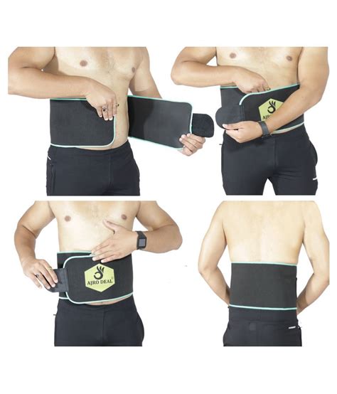 AJRO DEAL Branded Sweat Slim Belt For Men & Women Adjustable Sauna Belt ...