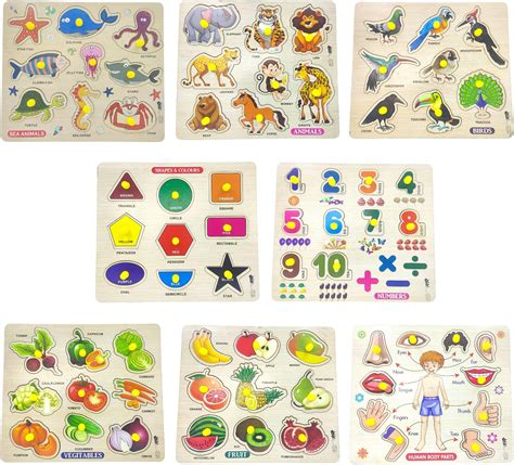 APPSTER Educational Colorful Animals, Fruits, Vegetables, Birds ...